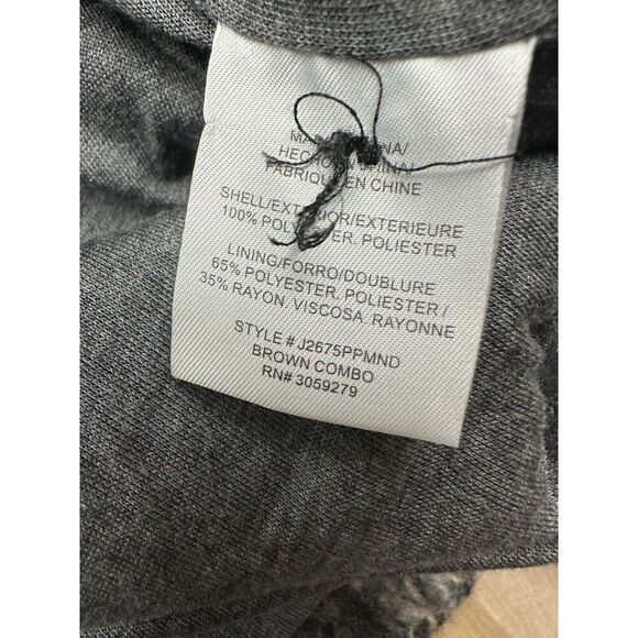 Thread & Supply Plaid Woven Shacket Button Up Brown Combo Size M- NWOT Rayon Bnd - Picture 4 of 7